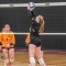 GFW Senior Natalie Ahlbrecht keeps the ball in play during GFW’s volleyball game against Sibley East on Tuesday, September 1st. (Photo by Chrisruizphotos.)
