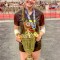 Reagyn Kleinschmidt of Morgan poses with her volleyball team’s National Championship trophy in Orlando, Florida last month. (Submitted photo)