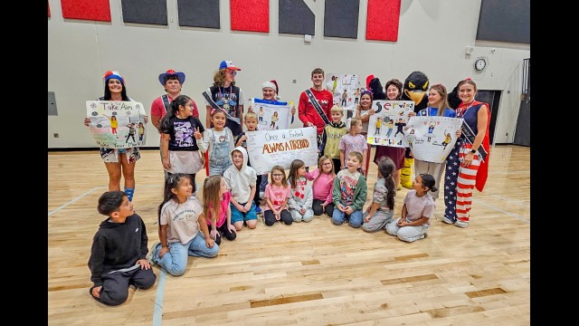 The Homecoming Pep Fest for the Elementary students was full of fun and school spirit. (Submitted photo)