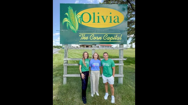 Taking in the Corn Capital, Dr. Savahanna Wagner, Dr. Angela Caszatt and Dr. Jake Sundberg. (Submitted photo)